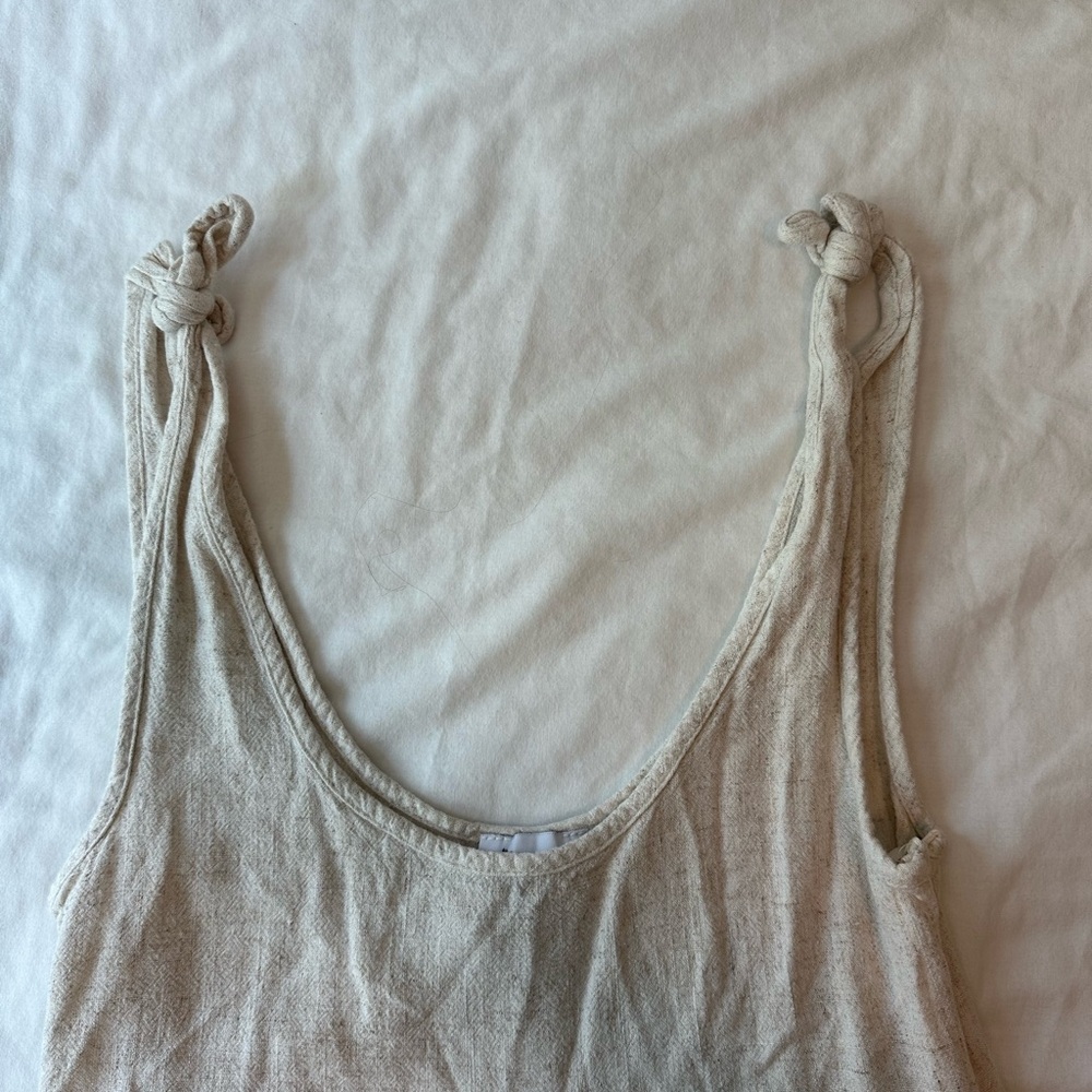 Princess Polly Cream Mini Tank Dress